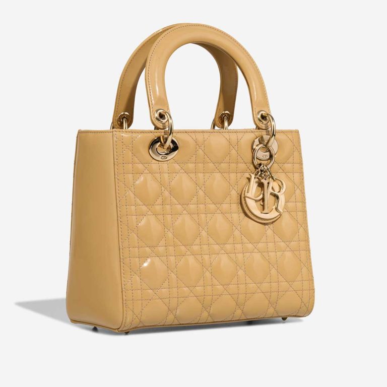 Dior Lady Medium Patent Beige | Sell your designer bag