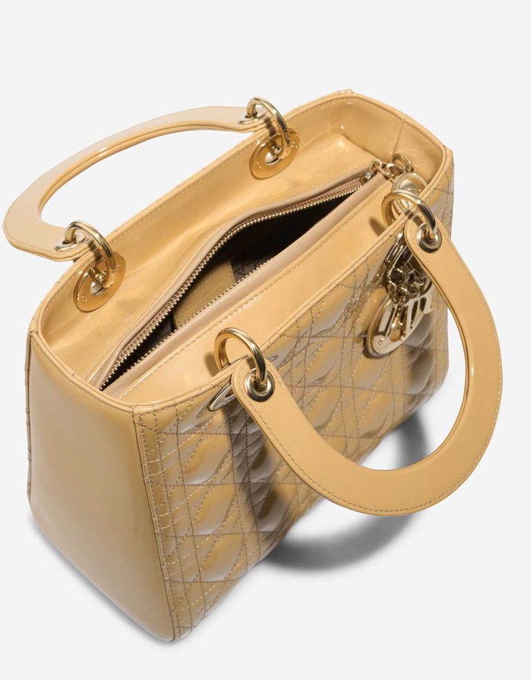 Dior Lady Medium Patent Beige Inside | Sell your designer bag