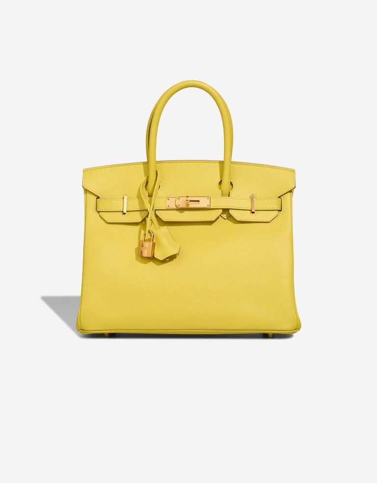 Hermès Birkin 30 Epsom Lime Front | Sell your designer bag
