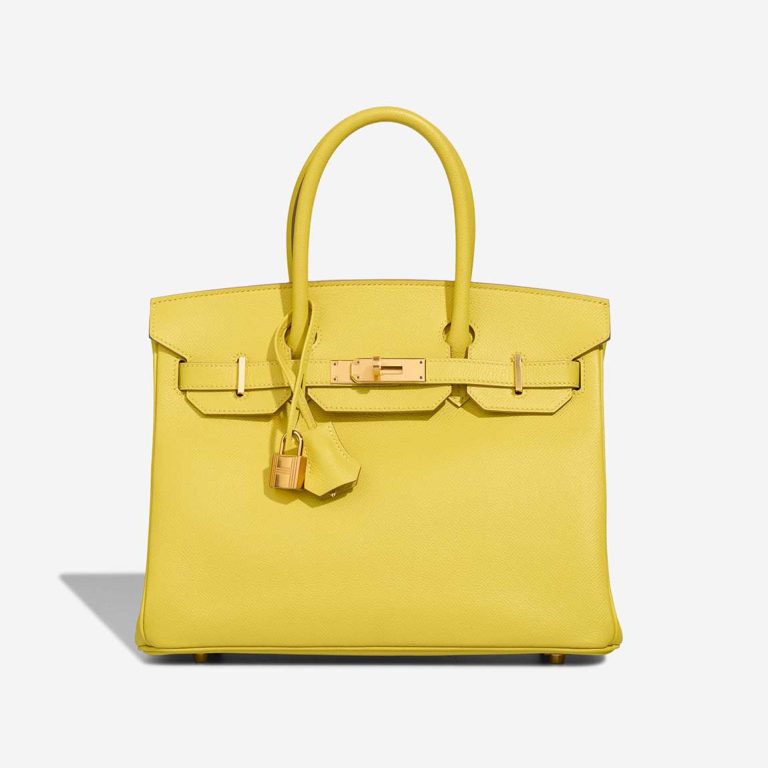 Hermès Birkin 30 Epsom Lime Front | Sell your designer bag