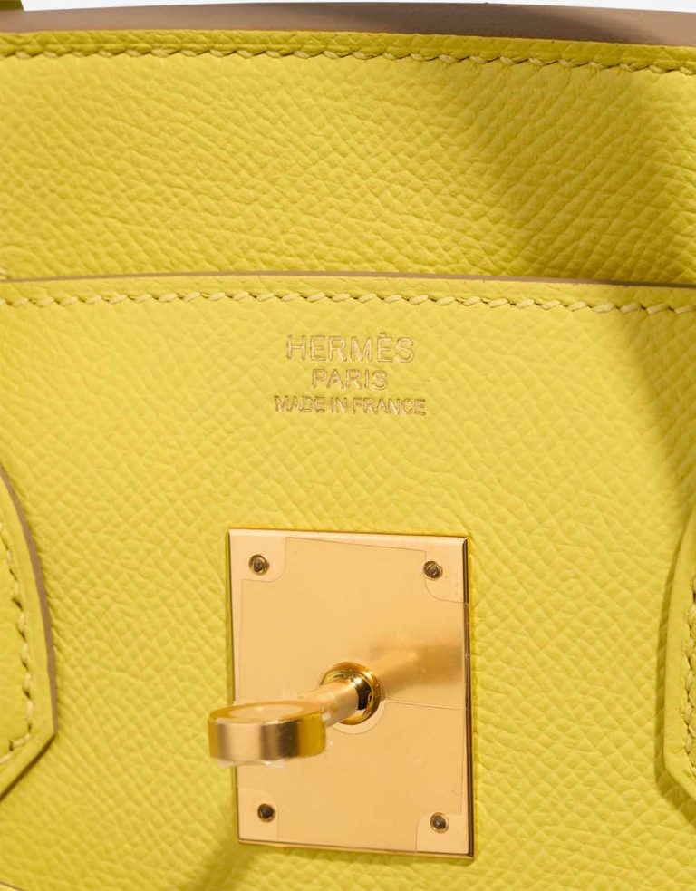 Hermès Birkin 30 Epsom Lime Logo | Sell your designer bag