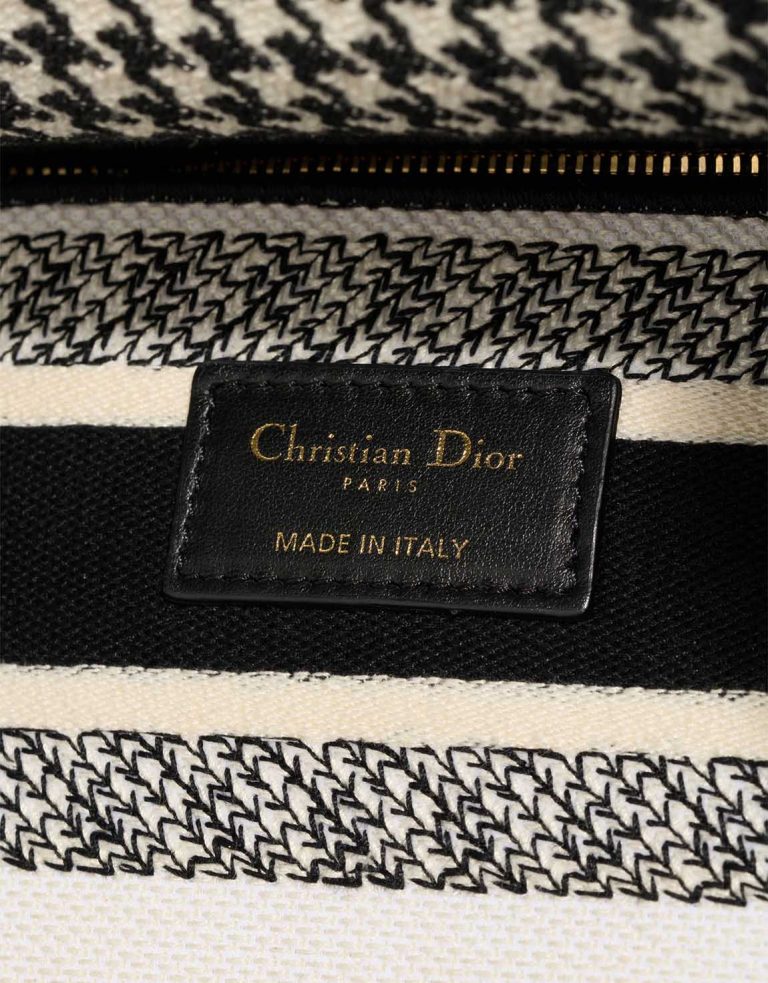 Dior Lady D-Lite Medium Canvas Black Logo | Sell your designer bag