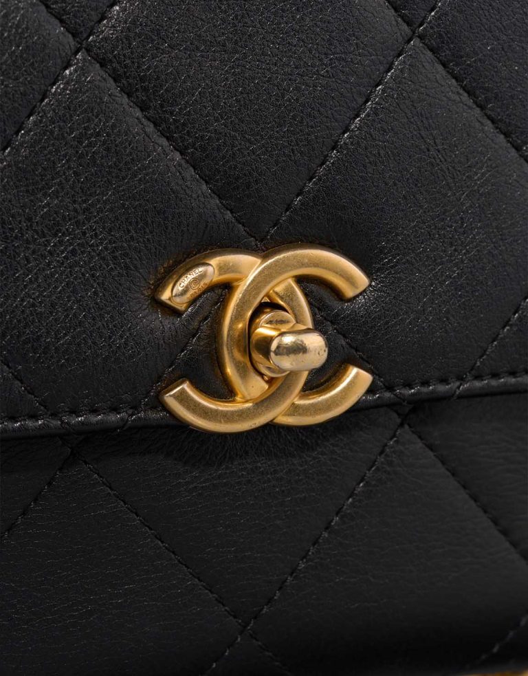 Chanel Flap Bag Small Calf Black Closing System | Sell your designer bag