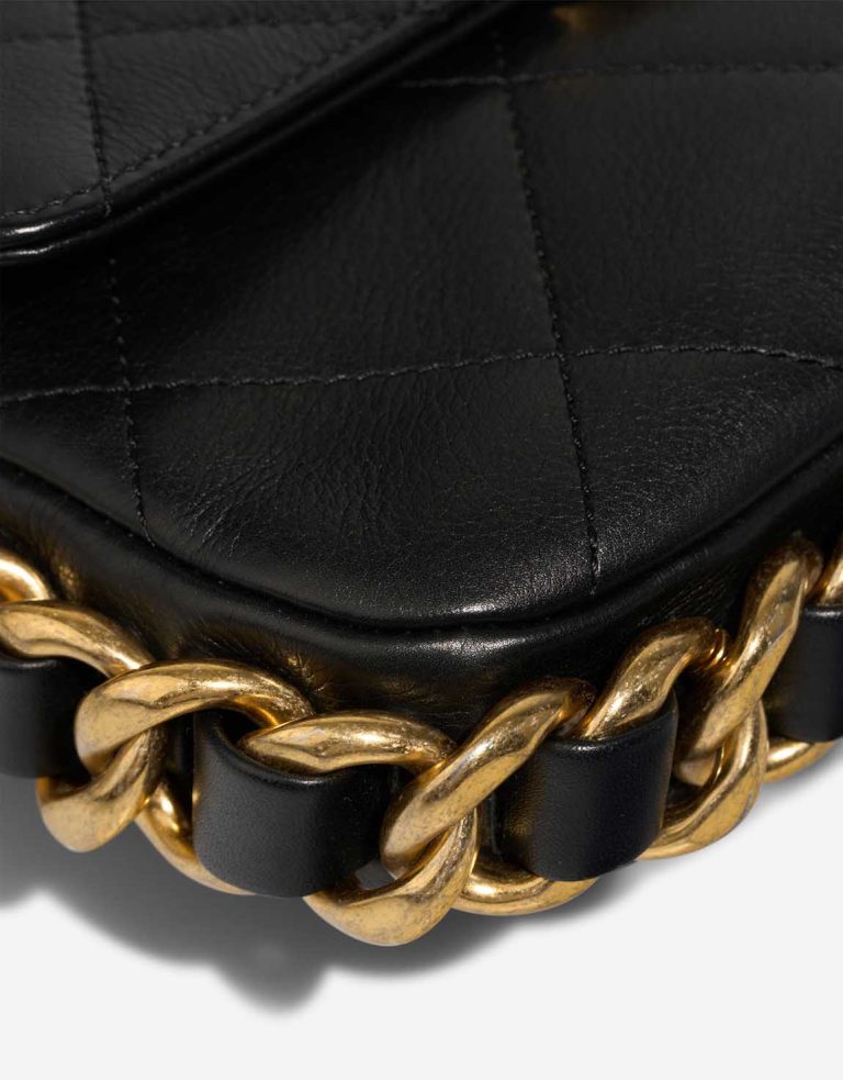 Chanel Flap Bag Small Calf Black Signs of wear | Sell your designer bag