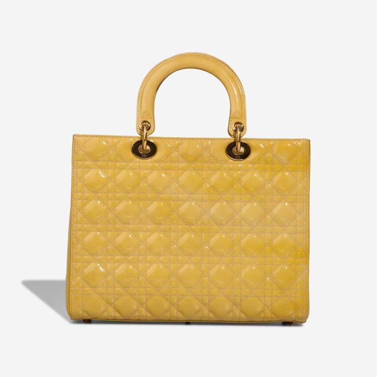 Dior Lady Large Patent Mustard | Sell your designer bag