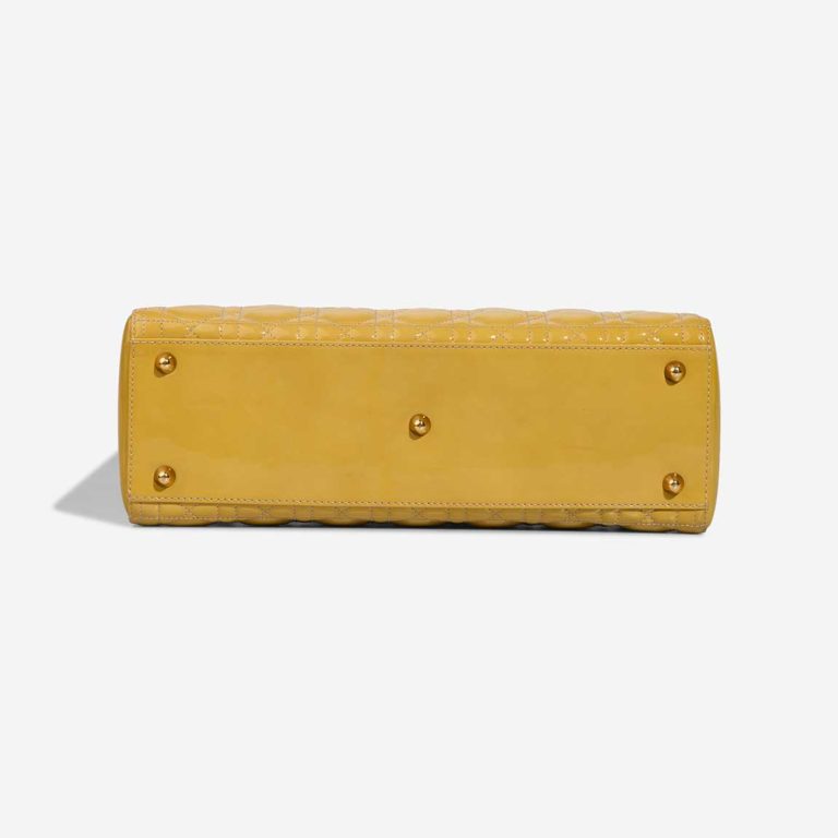 Dior Lady Large Patent Mustard | Sell your designer bag