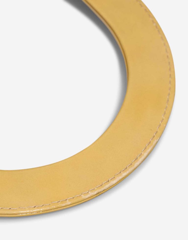 Dior Lady Large Patent Mustard Signs of wear | Sell your designer bag