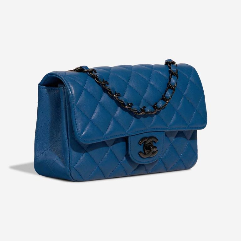 Chanel Timeless Mini Rectangular Lamb Blue | Sell your designer bag