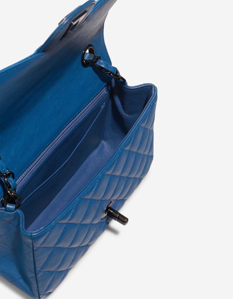 Chanel Timeless Mini Rectangular Lamb Blue Inside | Sell your designer bag