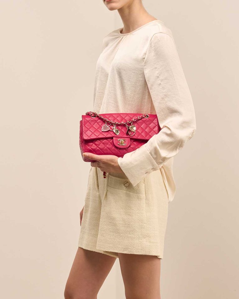 Chanel Timeless Medium Lamb Pink Front | Sell your designer bag