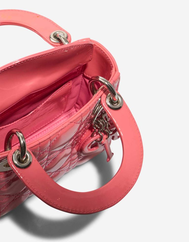 Dior Lady Micro Patent Pink Inside | Sell your designer bag
