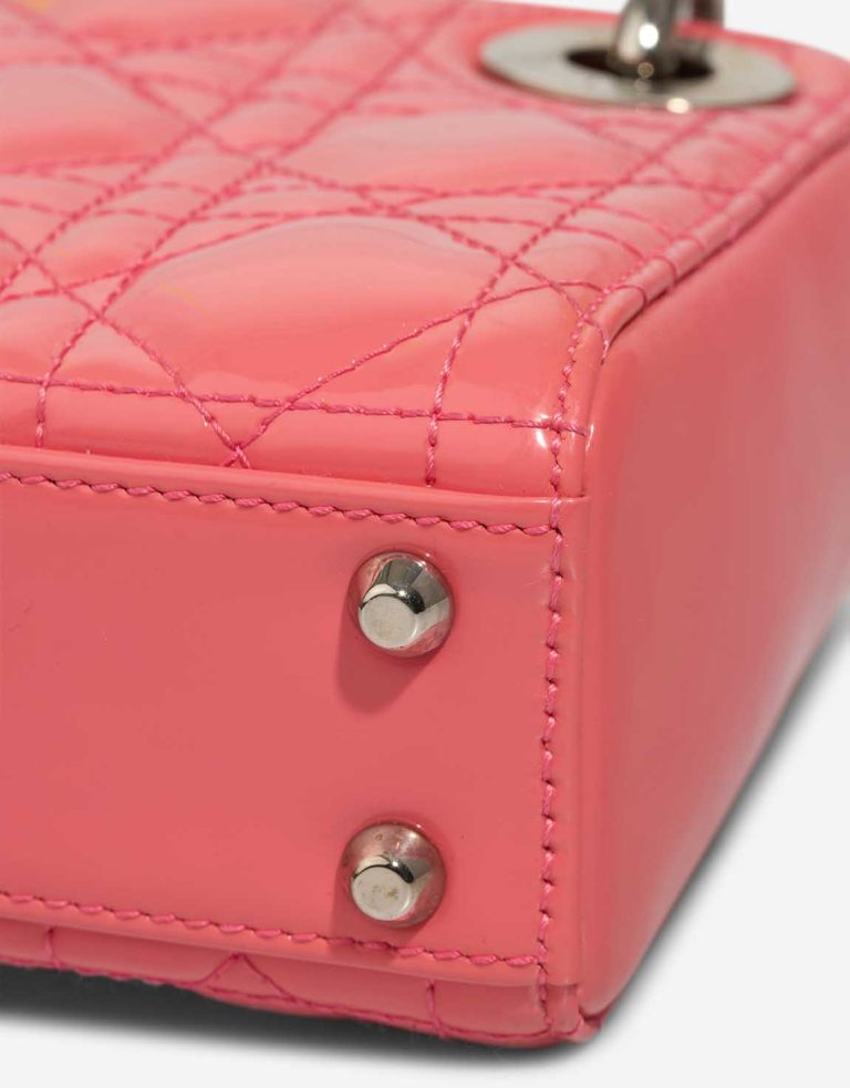Dior Lady Micro Patent Pink Signs of wear | Sell your designer bag