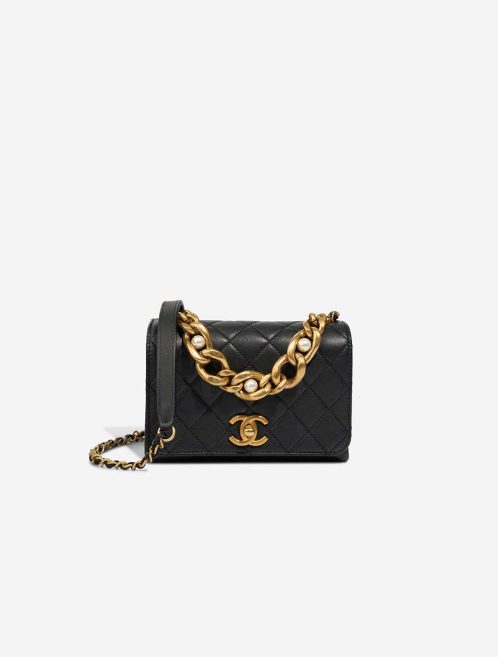 Chanel Flap Bag Mini Rectangular Calf Black Front | Sell your designer bag