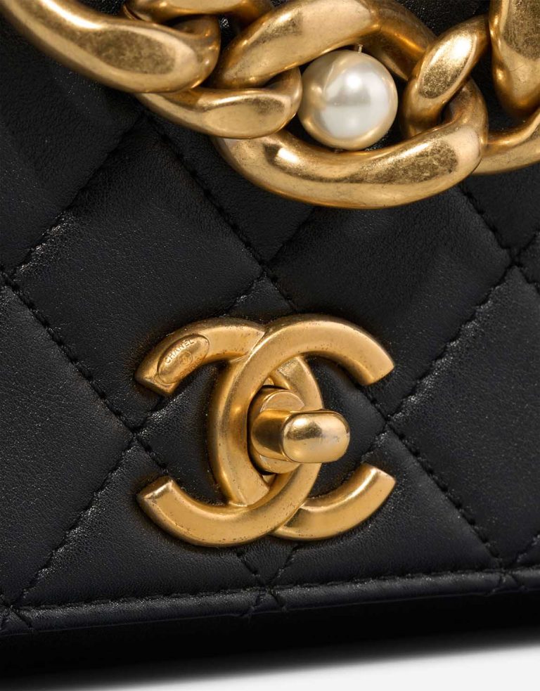 Chanel Flap Bag Mini Rectangular Calf Black Closing System | Sell your designer bag