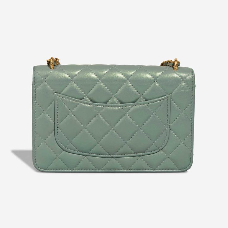 Chanel Trendy CC Wallet On Chain Lamb Iridescent / Water Green | Sell your designer bag
