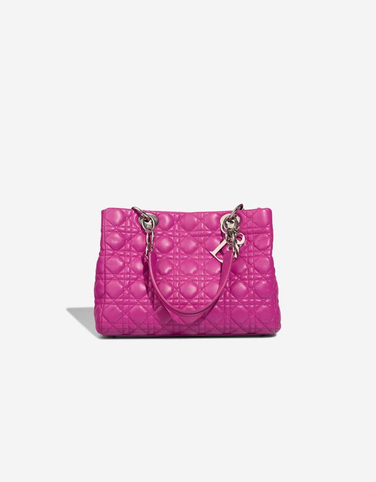 Dior Lady Shopping Tote Medium Lamb Pink Front | Sell your designer bag