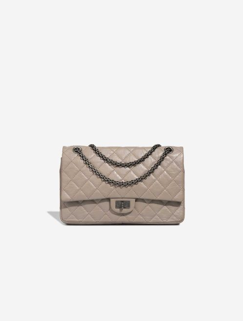 Chanel 2.55 Reissue 226 Aged Calf Light Grey Front | Sell your designer bag
