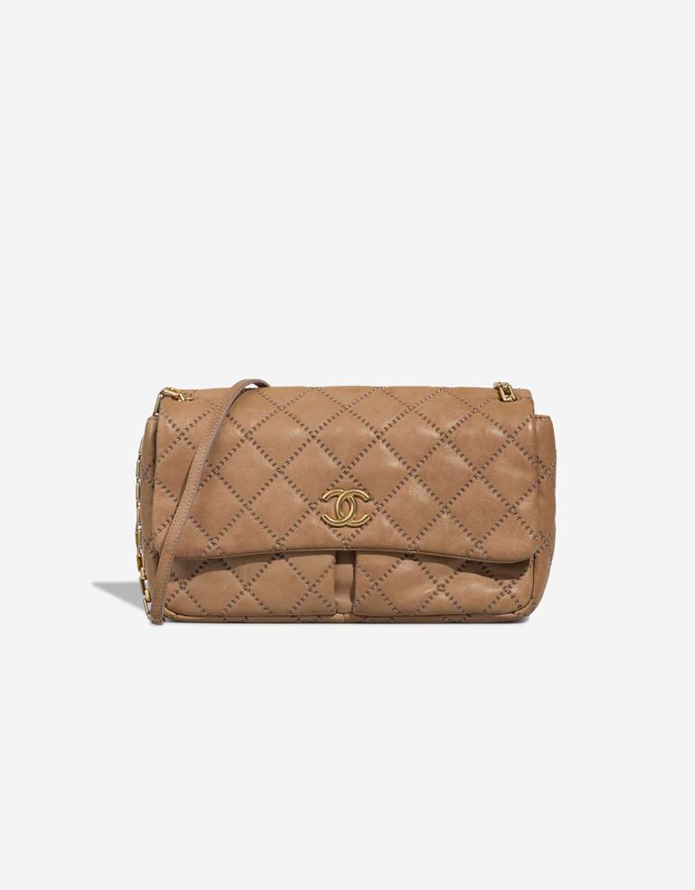 Chanel Timeless Jumbo Calf Beige Front | Sell your designer bag