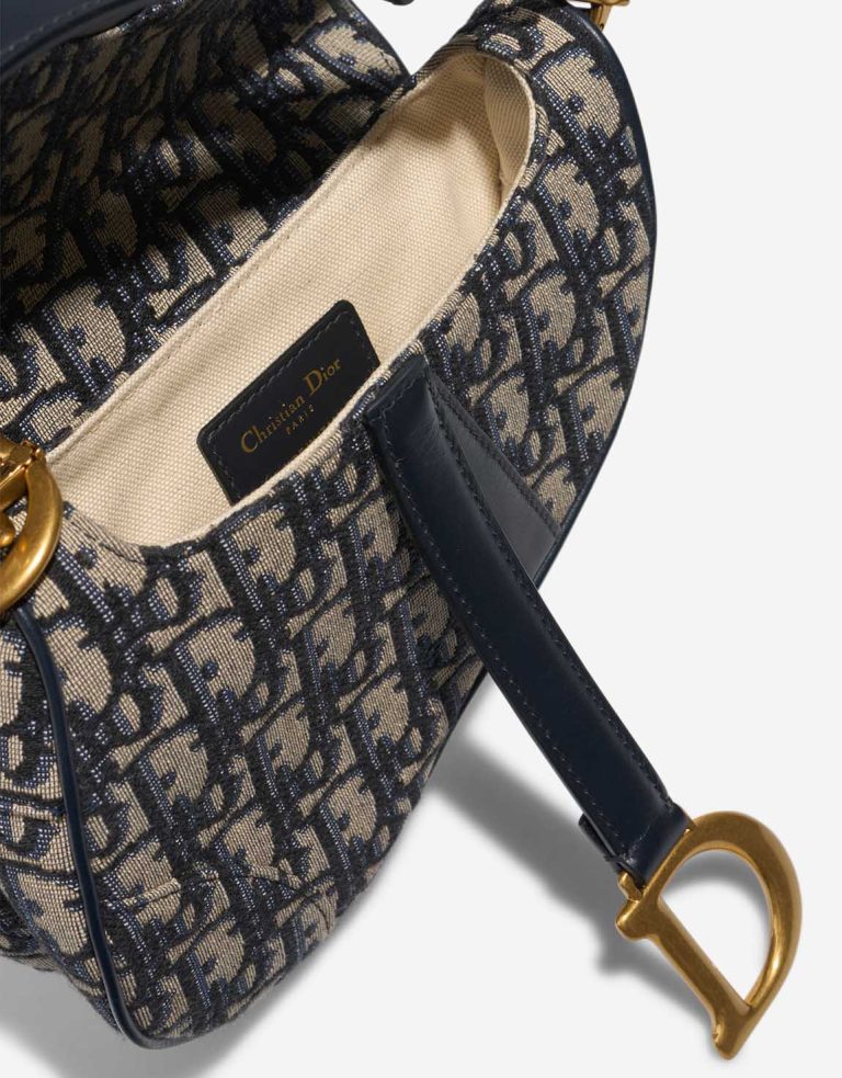 Dior Saddle Mini Oblique Jacquard Blue Inside | Sell your designer bag