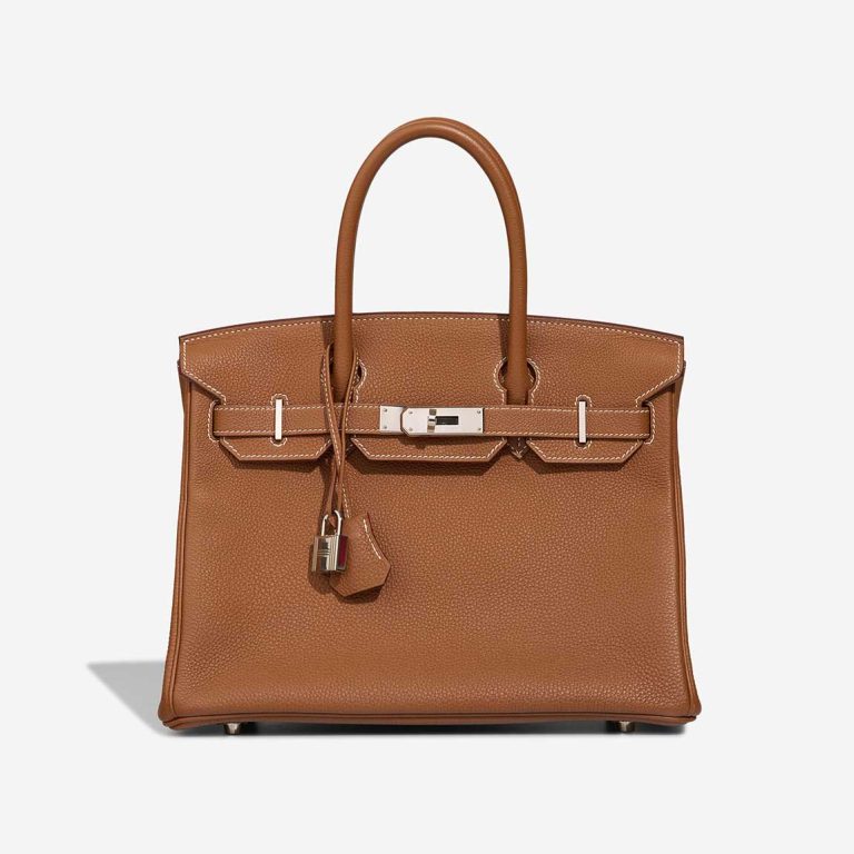 Hermès Birkin 30 Togo Gold Front | Sell your designer bag