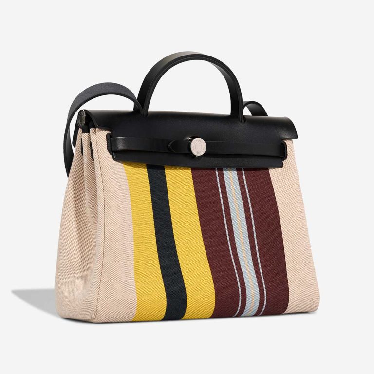 Hermès Herbag 31 Vache Hunter / Toile Écru / Beige / Jaune / Bordeaux / Black | Sell your designer bag