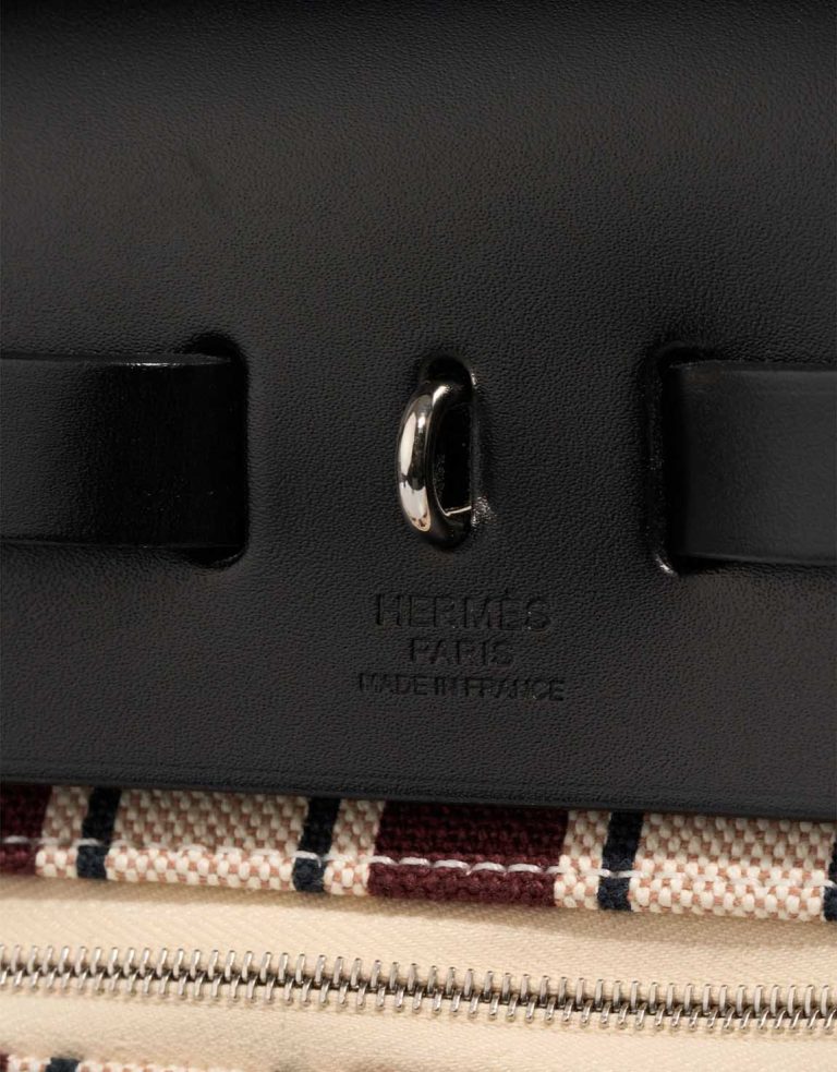 Hermès Herbag 31 Vache Hunter / Toile Écru / Beige / Jaune / Bordeaux / Black Logo | Sell your designer bag