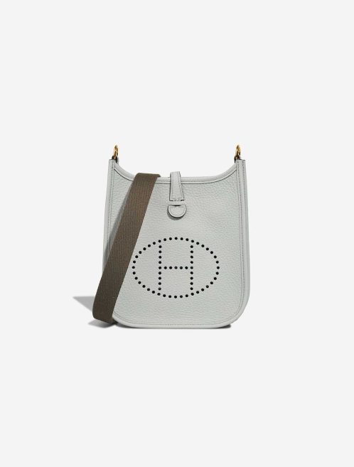Hermès Evelyne 16 Clémence Bleu Pale / Étain Front | Sell your designer bag