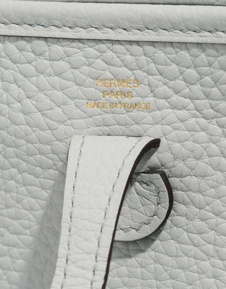 Hermès Evelyne 16 Clémence Bleu Pale / Étain Logo | Sell your designer bag