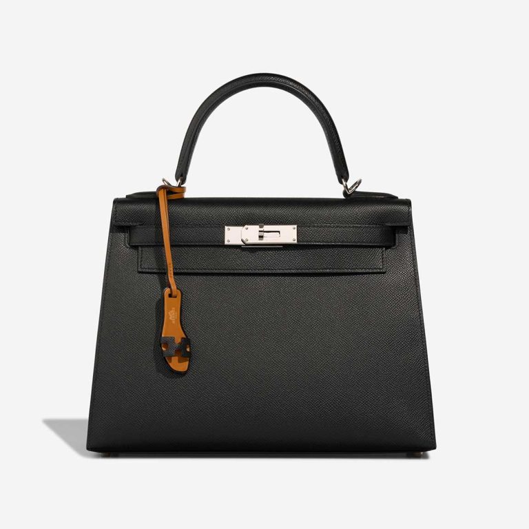 Hermès Oran Epsom / Swift Black / Gold Front | Sell your designer bag