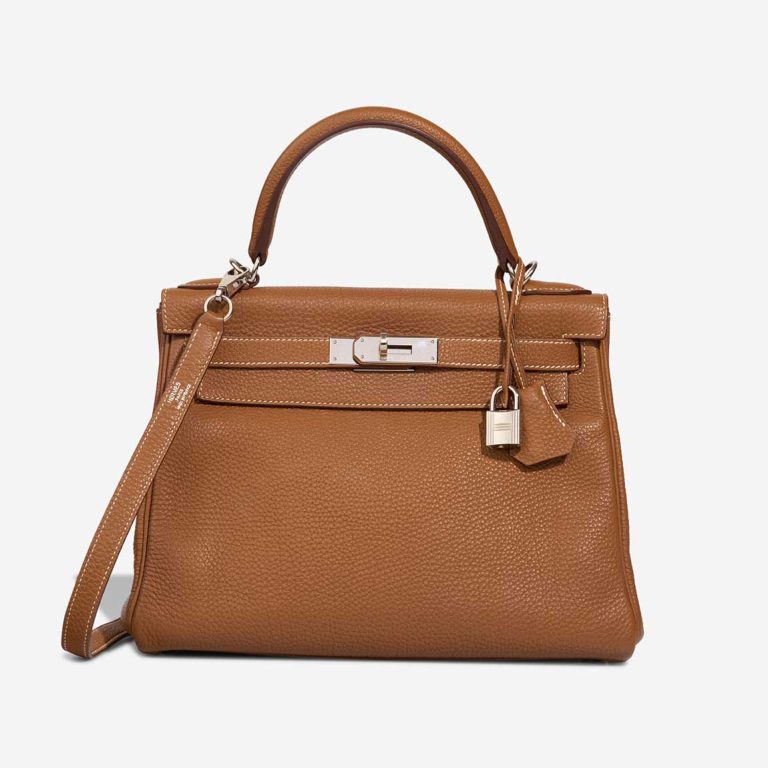 Hermès Kelly 28 Togo Gold Front | Sell your designer bag
