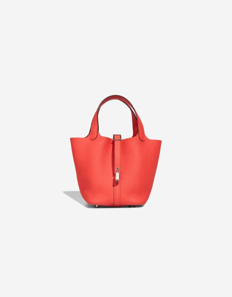 Hermès Picotin 18 Taurillon Clémence Orange Field Front | Sell your designer bag