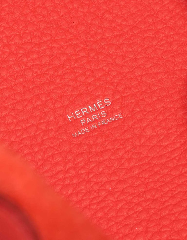 Hermès Picotin 18 Taurillon Clémence Orange Field Logo | Sell your designer bag