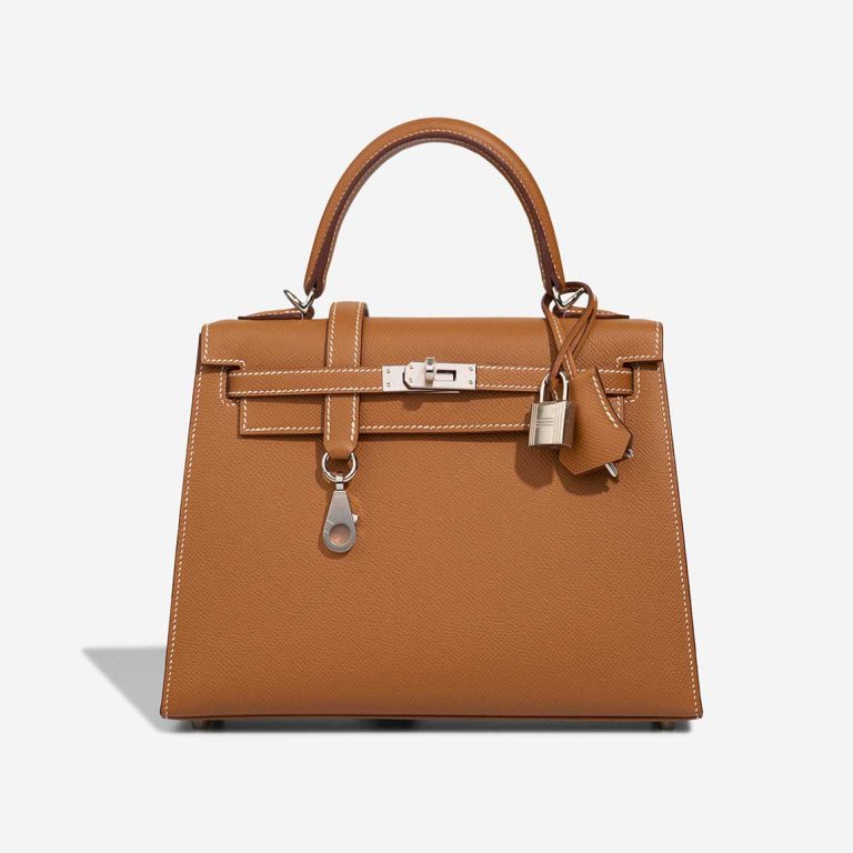 Hermès Kelly 25 Epsom Gold Front | Sell your designer bag