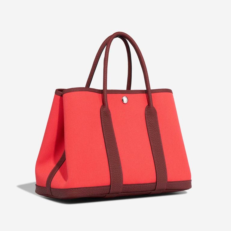 Hermès Garden Party 30 Toile / Veau Négonda Rose Texas / Rouge H | Sell your designer bag