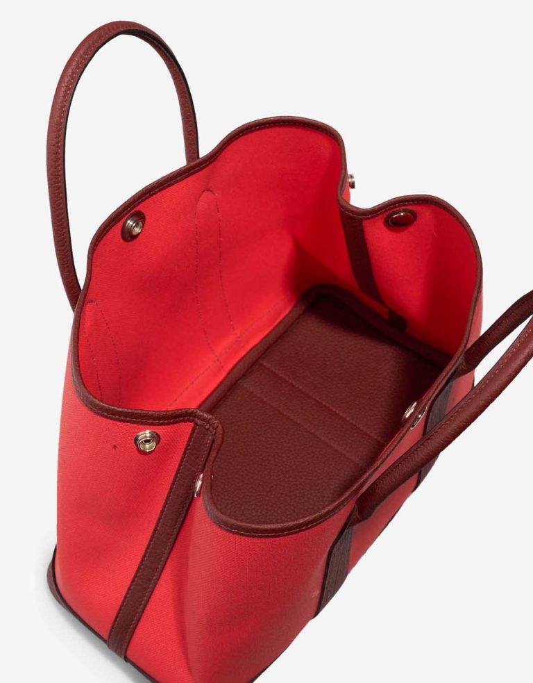 Hermès Garden Party 30 Toile / Veau Négonda Rose Texas / Rouge H Inside | Sell your designer bag
