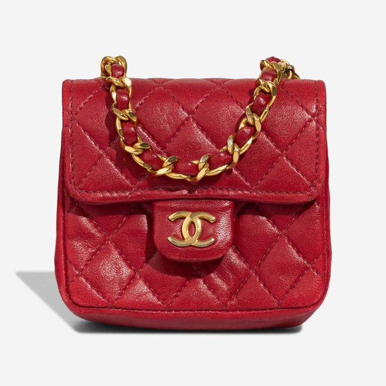 Chanel Timeless Belt Bag Micro Lamb Red Front | Sell your designer bag