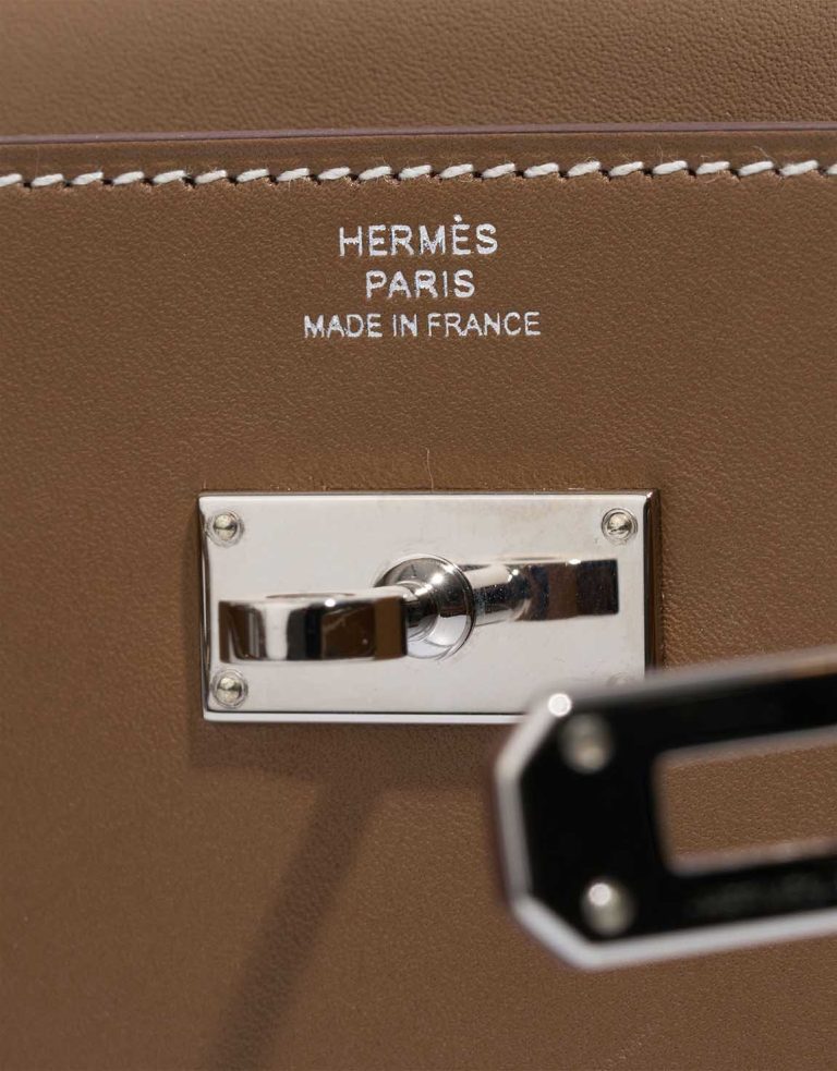 Hermès Kelly To Go Swift Étoupe Logo | Sell your designer bag