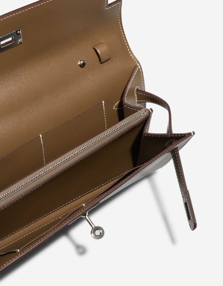 Hermès Kelly To Go Swift Étoupe Inside | Sell your designer bag