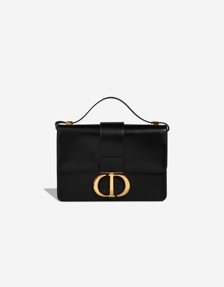 Dior 30 Montaigne Calf Black Front | Sell your designer bag