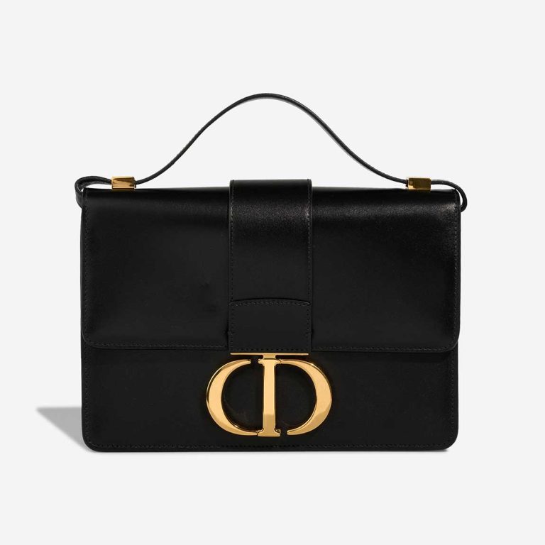 Dior 30 Montaigne Calf Black Front | Sell your designer bag