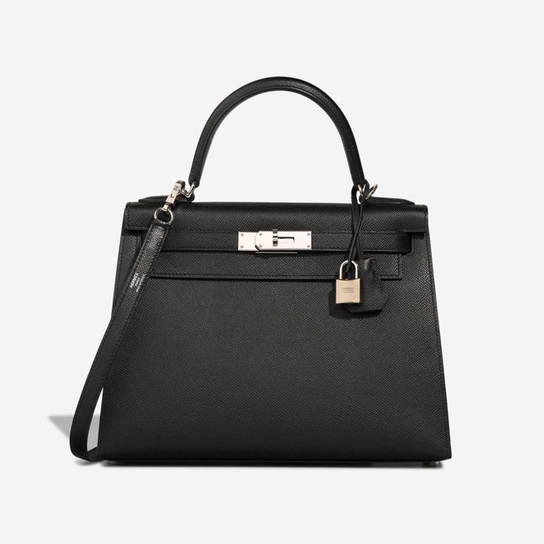 Hermès Kelly 28 Epsom Black Front | Sell your designer bag