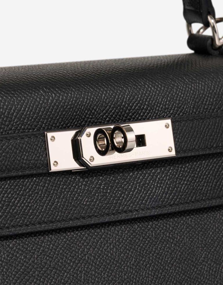 Hermès Kelly 28 Epsom Black Closing System | Sell your designer bag