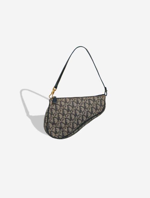 Dior Saddle Pochette Oblique Jacquard Blue Front | Sell your designer bag