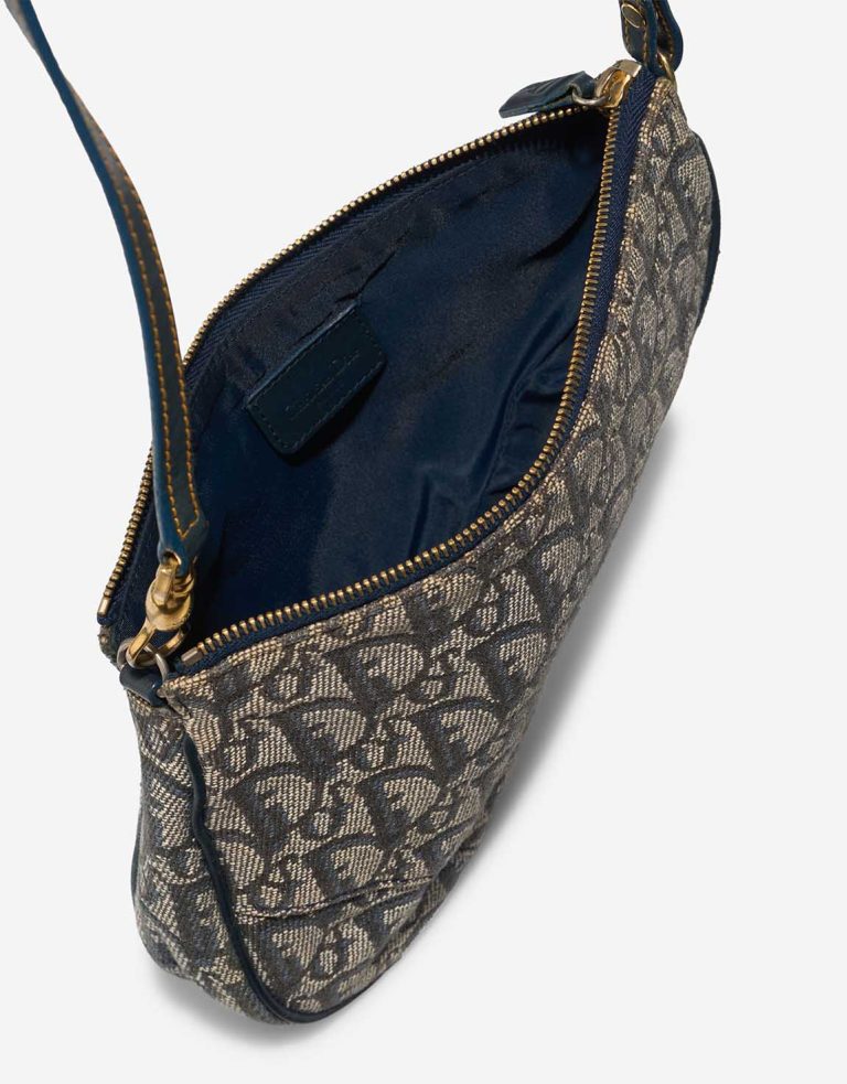 Dior Saddle Pochette Oblique Jacquard Blue Inside | Sell your designer bag