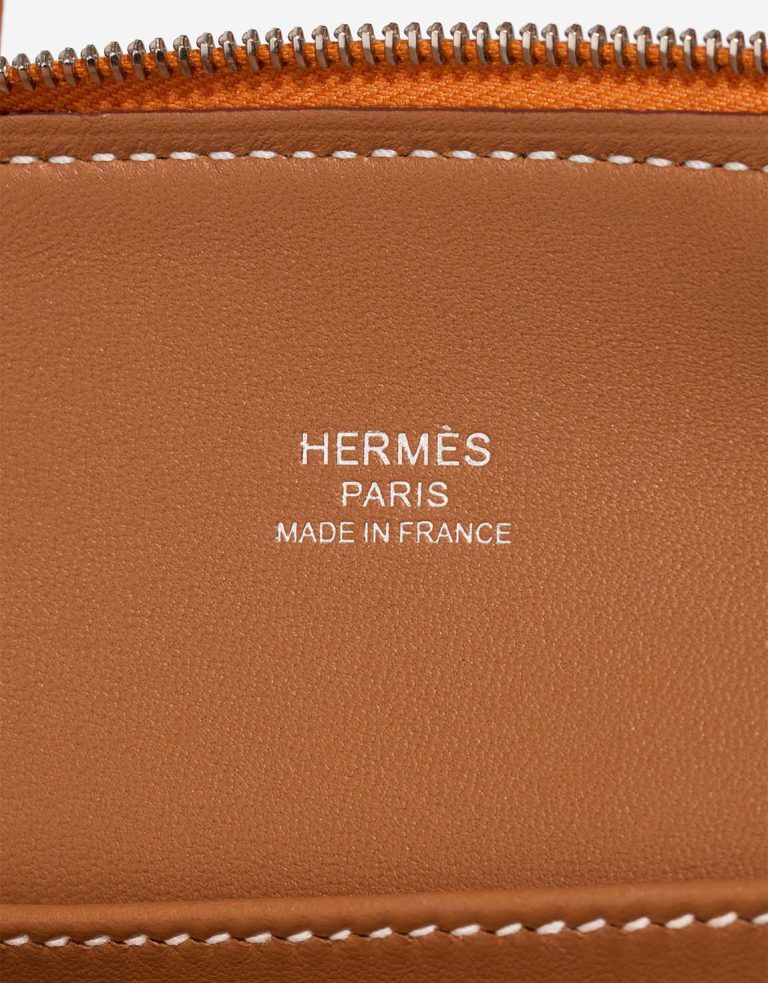 Hermès Bolide Mini Evercolor Apricot Logo | Sell your designer bag