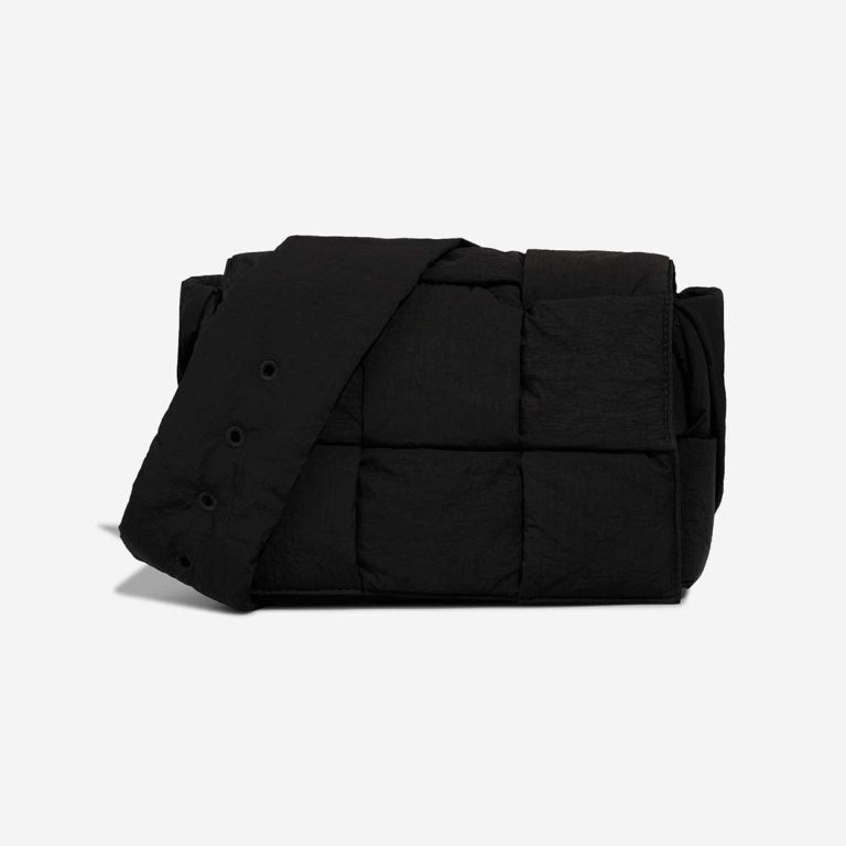 Bottega Veneta Tech Cassette Nylon Black Front | Sell your designer bag
