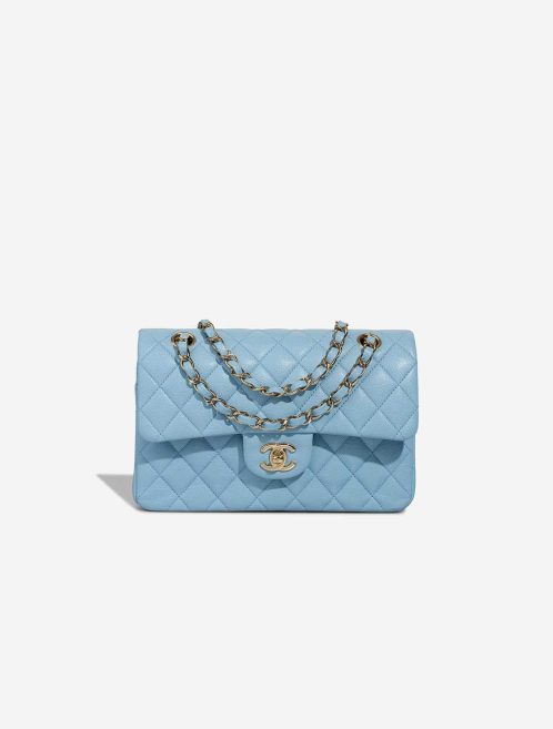 Chanel Timeless Small Caviar Light Blue Front | Sell your designer bag