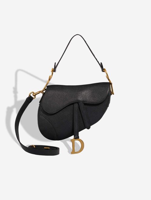 Dior Saddle Medium Calf Black Front | Sell your designer bag