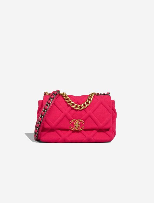Chanel 19 Flap Bag Jersey / Lamb Pink Front | Sell your designer bag