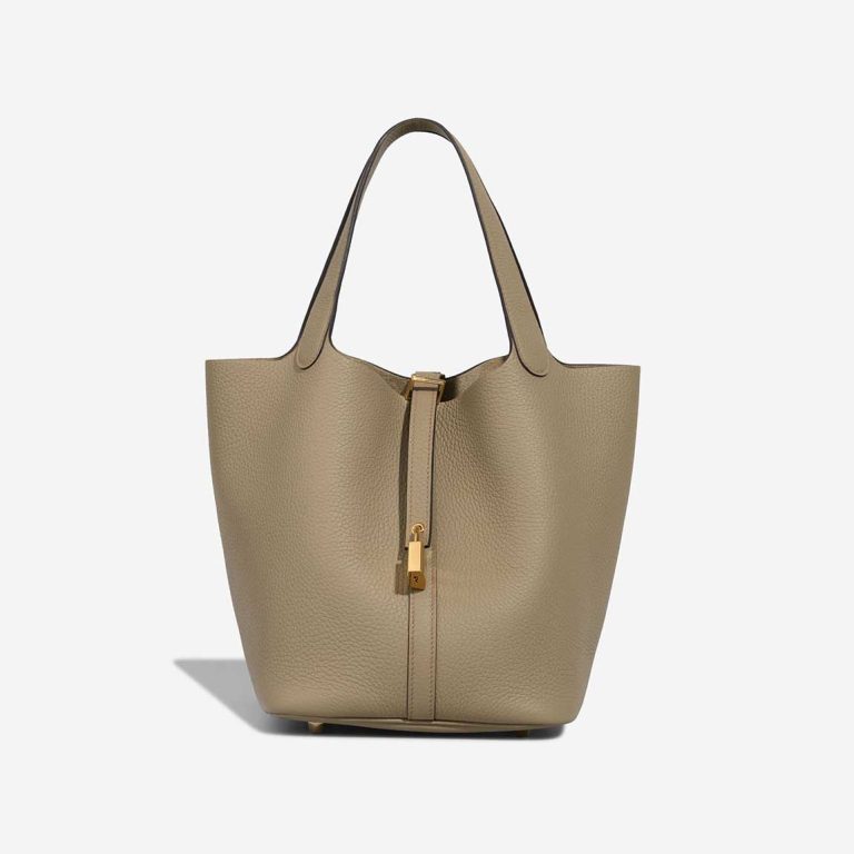 Hermès Picotin 22 Taurillon Clémence Beige Marfa Front | Sell your designer bag